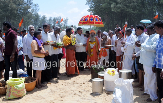 Samudra poojar at panambur